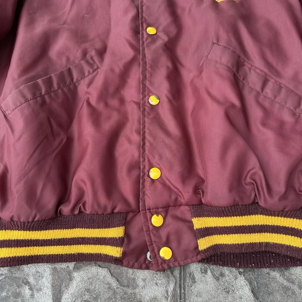 Vintage Butwin Men's‎ Large Varsity Jacket Maroon Football Beechview Bulls
